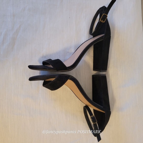 Chunky heel adjustable strap dressy sandal party prom dance shoe - Picture 11 of 17